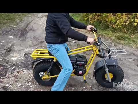 Видео: Обзор на самодельный мотоцикл с двигателем от мотоблока, покатушки мнение людей