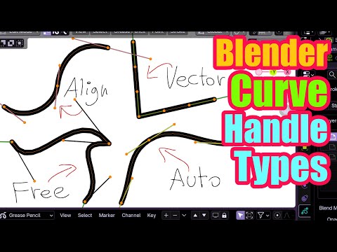 Видео: Объяснение разницы между типами маркеров в кривых Безье | Учебное пособие по Blender 5.0