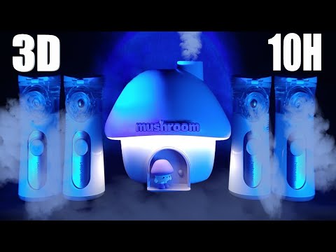 Видео: 🎧 3D Серьезный Шум Небулайзера | Засыпайте за считанные минуты с 5 аэрозолями