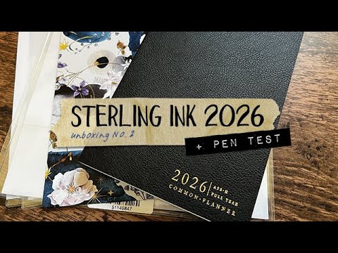Видео: Распаковка Sterling Ink A5 Slim + Тест ручки
