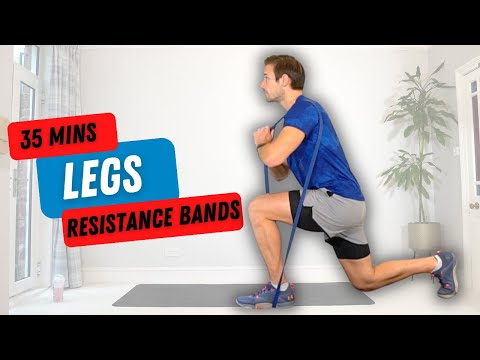 Видео: 35-минутная тренировка ног с эспандерами | Без повторений | Все уровни | Наращивание мышечной массы