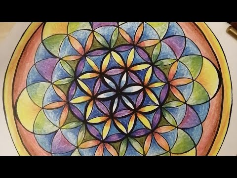 Видео: Как рисовать Мандалу Цветок Жизни, Сакральная Геометрия