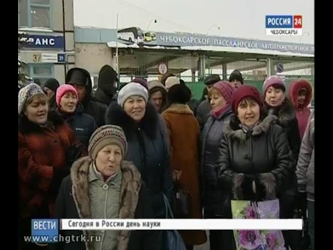 Видео: Полгода не получавшие зарплату работники «Чувашавтотранса» вышли на забастовку