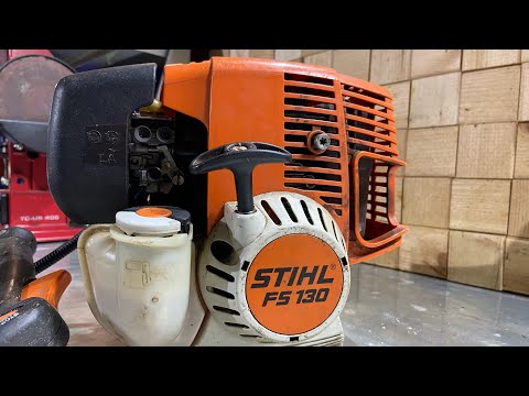 Видео: STIHL FS 130 4- mix. Четырехтактный двигатель работающий на смеси бензина с маслом.