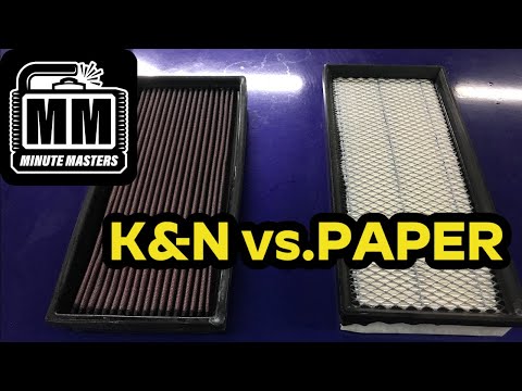 Видео: Фильтр K&N против стандартного бумажного фильтра — динамометрический тест | Ford F150 1995 года