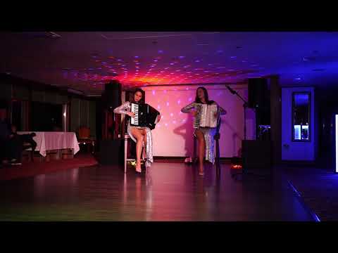 Видео: Ирина Барышева и Алина Зверева. Дуэт аккордеонисток "ЛАРГО" Исполняют  "Смуглянка"