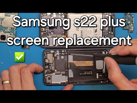 Видео: Пошаговое голосовое руководство по замене экрана Samsung S22 Plus S906