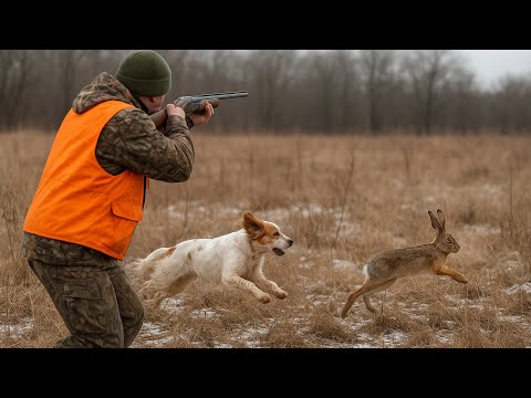 Видео: Быстрый заяц.Охота на зайца.Сезон 2025-2026.#reels#video #hunting #kazakhstan ##охота #собака #reel 