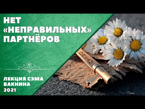 Видео: НЕТ "НЕПРАВИЛЬНЫХ" ПАРТНЁРОВ. (лекция Сэма Вакнина)