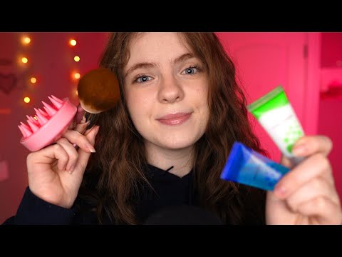 Видео: АСМР поможет вам быстро заснуть 😴 Cozy layered sounds, skincare, hair brushing & scalp massage