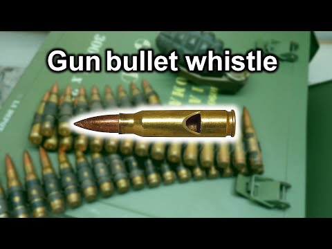 Видео: Я сделал свисток из пулеметных пуль.