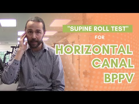 Видео: «Тест лежа на спине» при ДППГ горизонтального канала (головокружение)