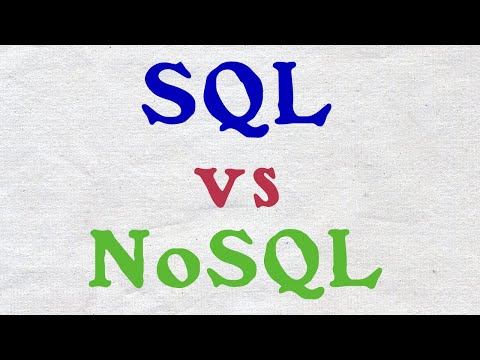 Видео: Реляционные и нереляционные базы данных. SQL vs NoSQL
