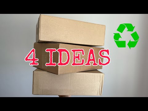 Видео: 4 ИДЕИ ИЗ КОРОБКИ | КОРЗИНА ДЛЯ ХРАНЕНИЯ DIY