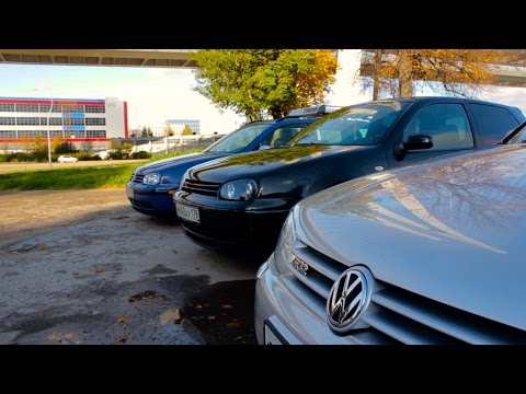 Видео: Едущие GOLF IV R32, VR6 и GTI