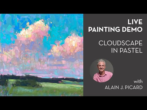 Видео: ДЕМОНСТРАЦИЯ ЖИВОЙ ЖИВОПИСИ — Облачный пейзаж пастелью