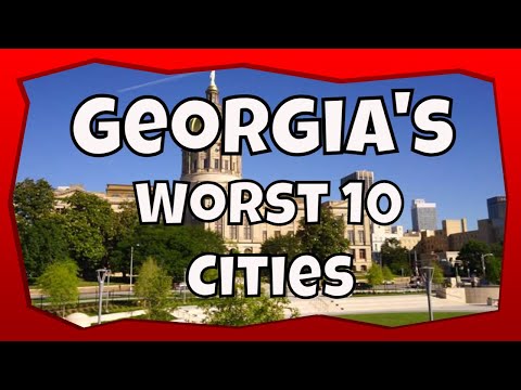 Видео: 10 худших городов Джорджии | Места, где вам не захочется жить