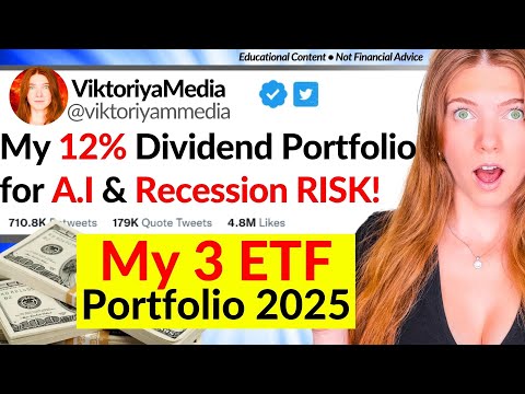 Видео: Мой дивидендный портфель из 3 ETF создан с учетом риска ИИ и рецессии в 2025 году!