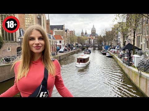 Видео: АМСТЕРДАМ Город ГРЕХОВ! Без СТЫДА Девушки Позируют перед Всеми! Нидерланды, Голландия.