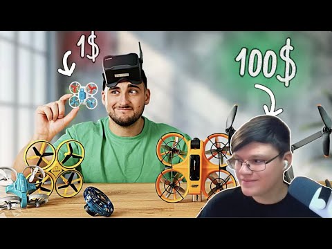Видео: VIPÁR смотрит «1$ vs 10$ vs 100$ КВАДРОКОПТЕР!» - GoldenBurst