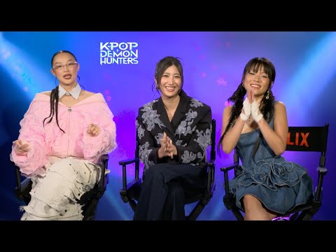 Видео: Интервью с K-POP DEMON HUNTERS! EJAE, AUDREY WOMAN, KING AMI хотят продолжения! HUNTRIX Stone, Mi...