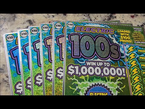 Видео: Лотерея Мичигана — 6 электрических 100 — у меня предчувствие!🎶🎶🎶 Нам нужен огромный выигрыш!💰💰💰 П...