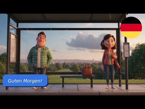 Видео: 10 простых диалогов на немецком (A1_A2) На автобусной остановке
