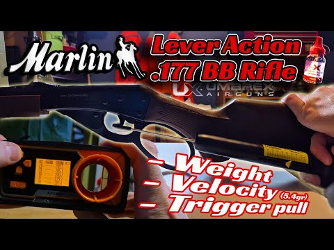 Видео: Пневматическое ружьё Umarex Marlin Lever Action – усилие спуска, тест скорости и советы по смазке...