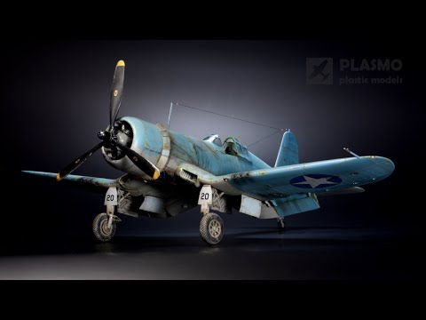 Видео: F4U-1A Corsair Tamiya1/48 - VMF-213 - Модель самолёта