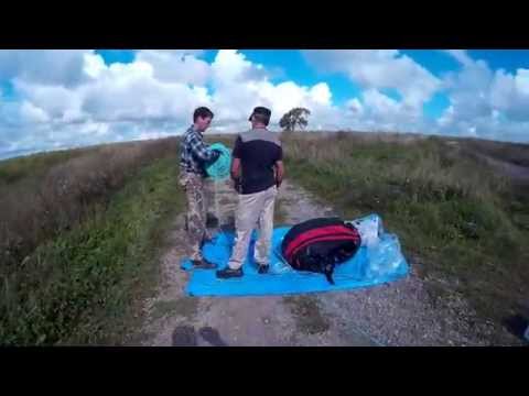 Видео: Лебедка "Малинка"  - Первые затяжки параплана