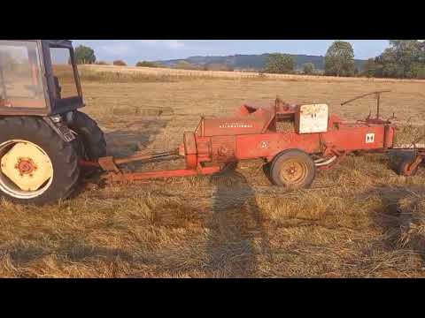 Видео: T25 T-25 Владимирец ВТЗ заготовка сена прессом и санями   Belarus  250 