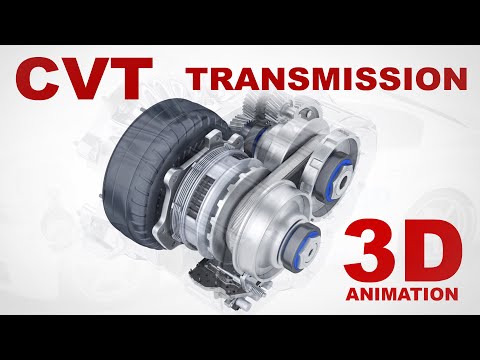 Видео: Трансмиссия CVT / как это работает? (3D анимация)