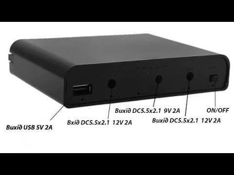 Видео: ДБЖ ИБП бесперебойник UPS павербанк 6х18650 для роутера, коммутатора оптоволокна с AliExpress