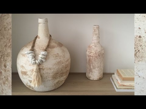 Видео: Превратите стеклянные вазы в состояние состаренной керамики. Субтитры.