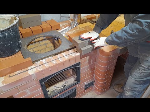 Видео: Тонкости печного дела (2 часть), мангал с электрическим вертелом, печь под казан