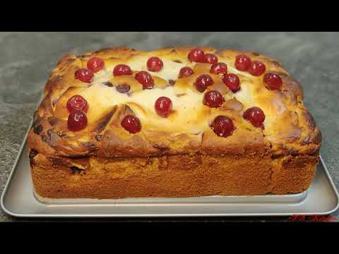 Видео: Вишневый кремовый пирог к чаю за 10 минут/Рецепт вкусной и простой выпечки/Landfrauenkuchen Rezept