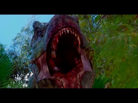 Видео: Тираннозавр против Спинозавра \ Парк Юрского периода 3 \ Jurassic Prak 3