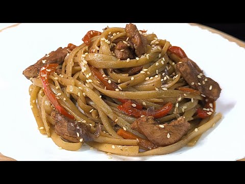 Видео: Твій новий фаворит — удон з куркою та овочами 🍜🔥 Your new favorite — chicken and vegetable udon