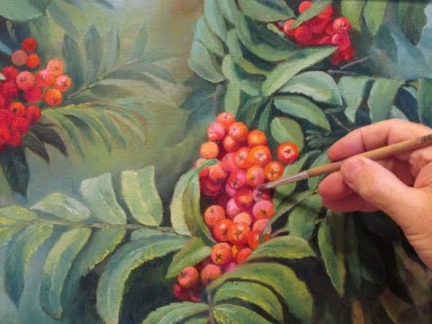 Видео: КАК НАПИСАТЬ РЯБИНУ    А, МИШИН,