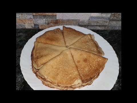 Видео: Очень тонкие БЛИНЫ на минеральной воде