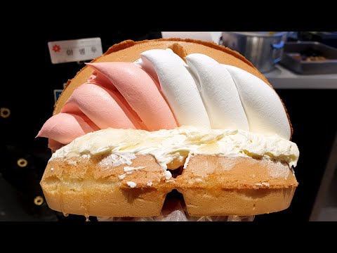 Видео: Топ-7, Лучшая корейская уличная еда со взбитыми сливками, блинчиками, вафлями, тортами, пончиками
