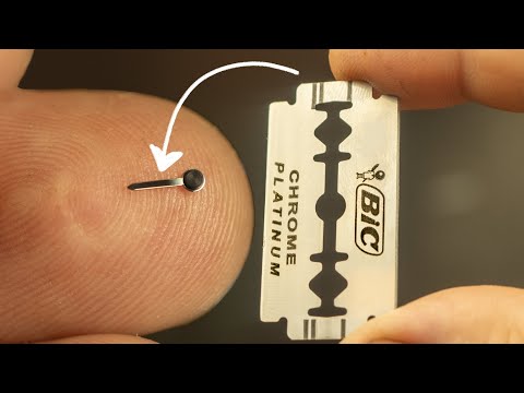 Видео: Сделал Стрелки для часов из Лезвия для бритья!