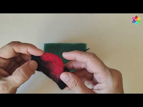 Видео: Занятие для групп 1.2, 2.1. по теме "Валяние из шерсти". "Птичка". Часть 2. Клименко. О.А.