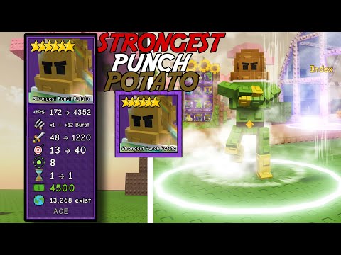 Видео: STRONGEST PUNCH POTATO - ЛУЧШИЙ ДАМАГЕР В ИГРЕ?! | GARDEN TOWER DEFENSE!