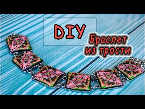 Видео: DIY ❤ Браслет из полимерной глины из красивой трости  ❤ Мастер-класс по лепке DIY ❤