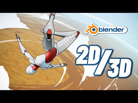 Видео: Как я смешиваю 2D и 3D анимацию в Blender