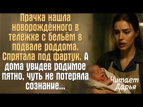 Видео: Прачка нашла новорождённого в тележке с бельём в подвале роддома. Спрятала под фартук. А дома увидев