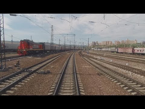 Видео: "Красноярск - Уяр" из кабины машиниста