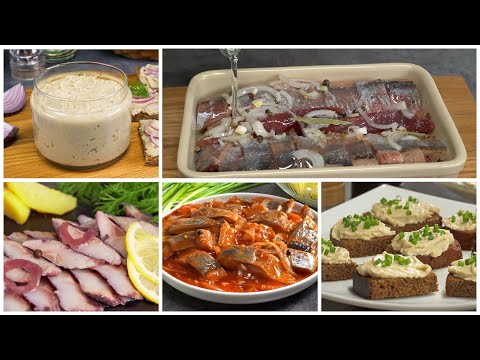 Видео: 5 популярных ЗАКУСОК ИЗ СЕЛЕДКИ на праздничный стол. Рецепты от Всегда Вкусно!