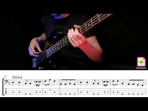 Видео: Танцы минус - Половинка Bass Cover | Табы & Ноты